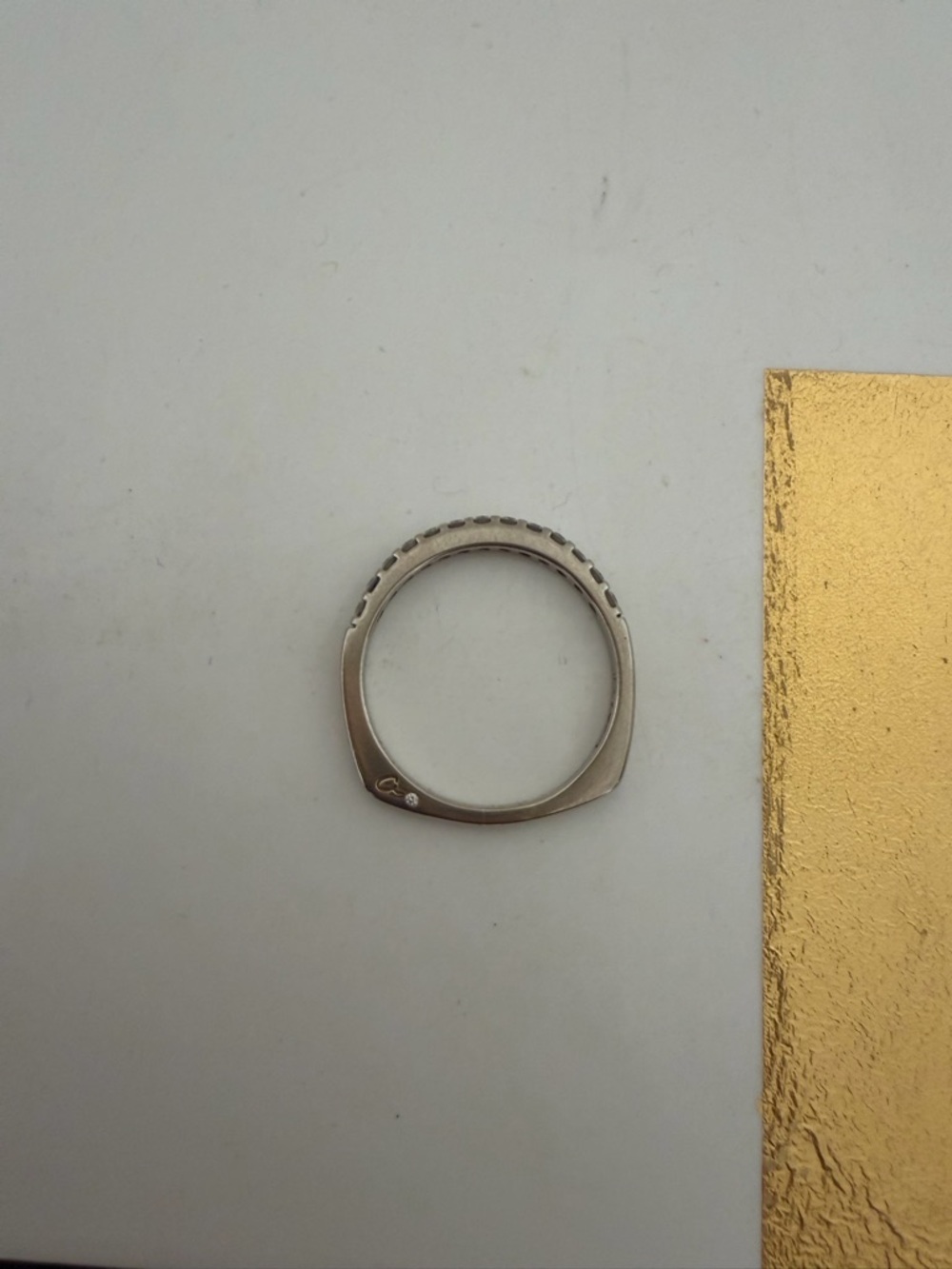 A.Jaffe 18k White Gold and Diamond Band - Picture 10 of 15